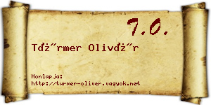 Türmer Olivér névjegykártya